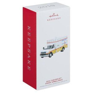 NEW Hallmark Keepsake 2019 Chevrolet 2012 G4500 Ambulance Ornament